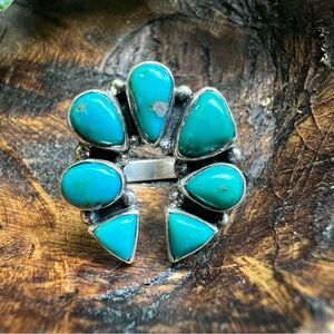 Sterling Silver Naja Ring Size 8 – Kingman Turquoise Southwest Statement